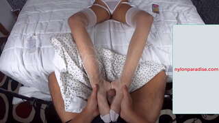 ���ಾಯಿಯಿಂದ ಜುಂಬು ನೈಲಾನ್ ಅಡಿ ಅಡಿಭಾಗದಿಂದ